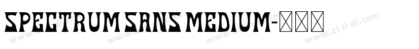 Spectrum Sans Medium字体转换